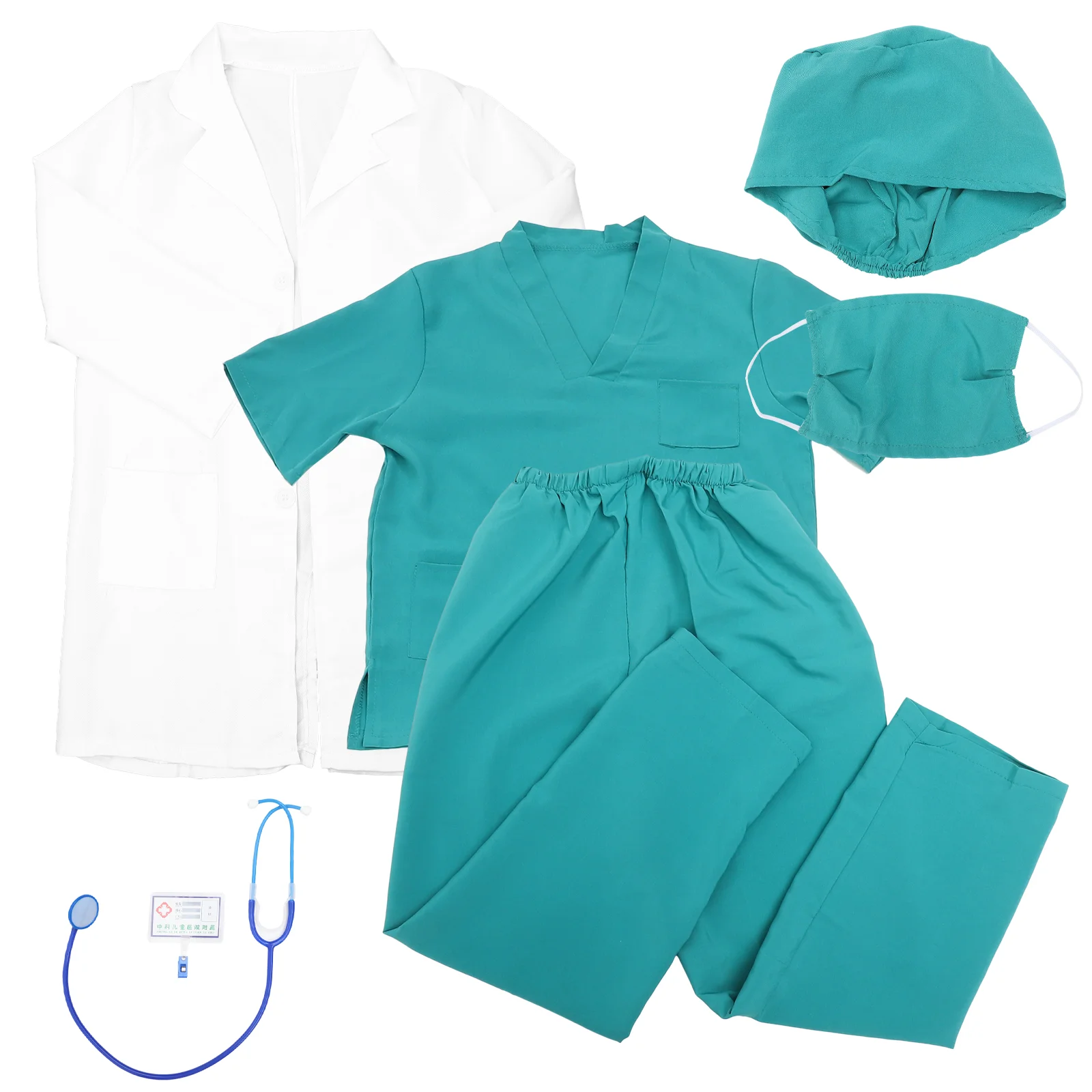 

Halloween Costumes Doctor Coat Kids Toddler Washable Kit Nurse Cloth Suit Child