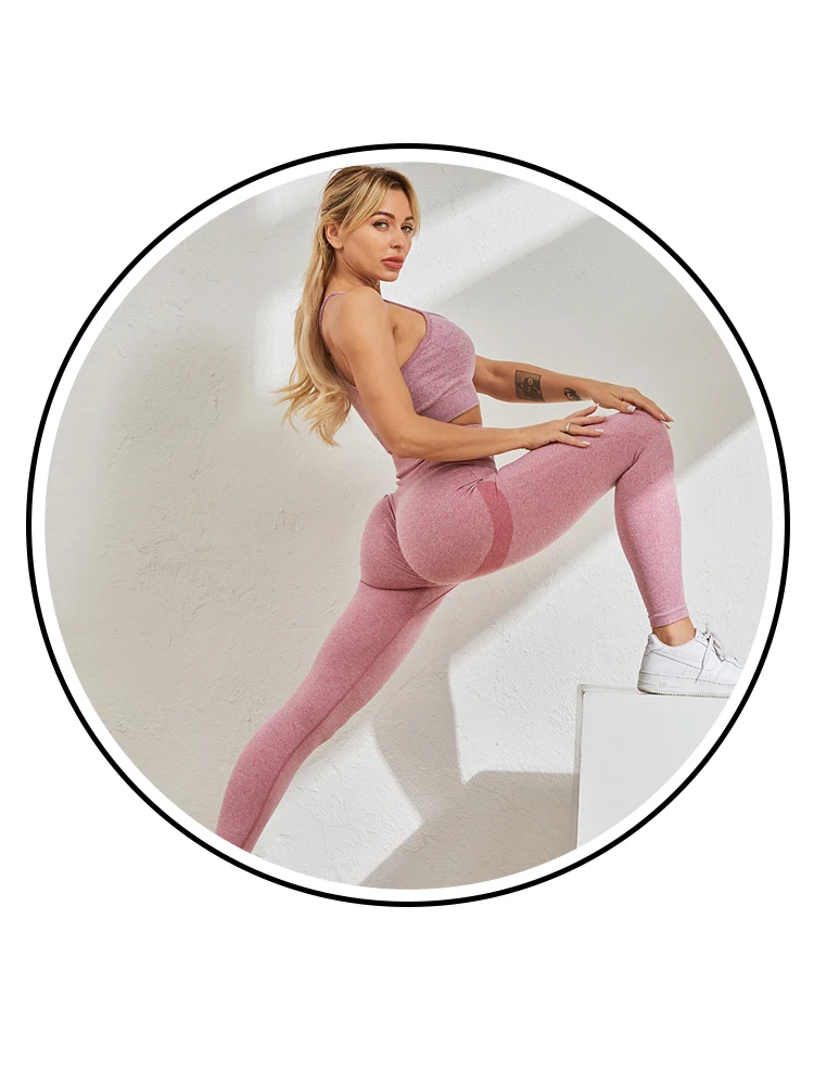 CHRLEISURE 2/3/4 шт спортивные костюмы для фитнеса бесшовный Женский Набор йоги