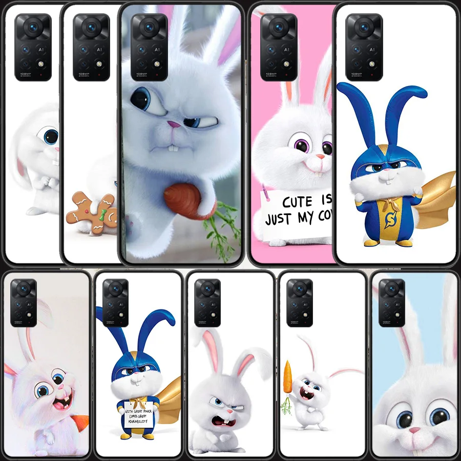 

Cute Rabbit Phone Case For Xiaomi Redmi Note 11 Pro 11E 11S 4G 11T 10 10S 9 9S 9T 5G 8 8T 7 6 5 4 4X Cover Shell Coque