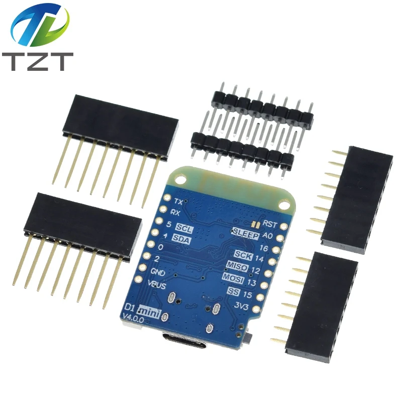 WEMOS D1 Mini V4.0.0 TYPE-C USB WIFI Интернет вещей плата на основе ESP8266 4MB MicroPython Nodemcu Arduino