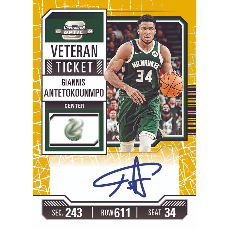 Panini 2023-24 Contenders Optic Nba Trading Card Box (Hobby) Карри Дончич Яннис Antetokounmpo Карта для коллекции