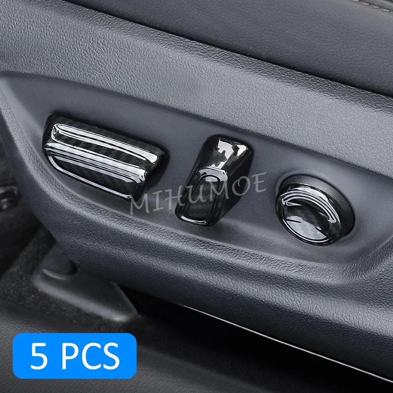 

Interior Seat Adjust Switch Carbon Fiber Adjustment Button Cover Overlay Trims For Toyota Camry Hybrid 2018 2019 2020 2021 2022