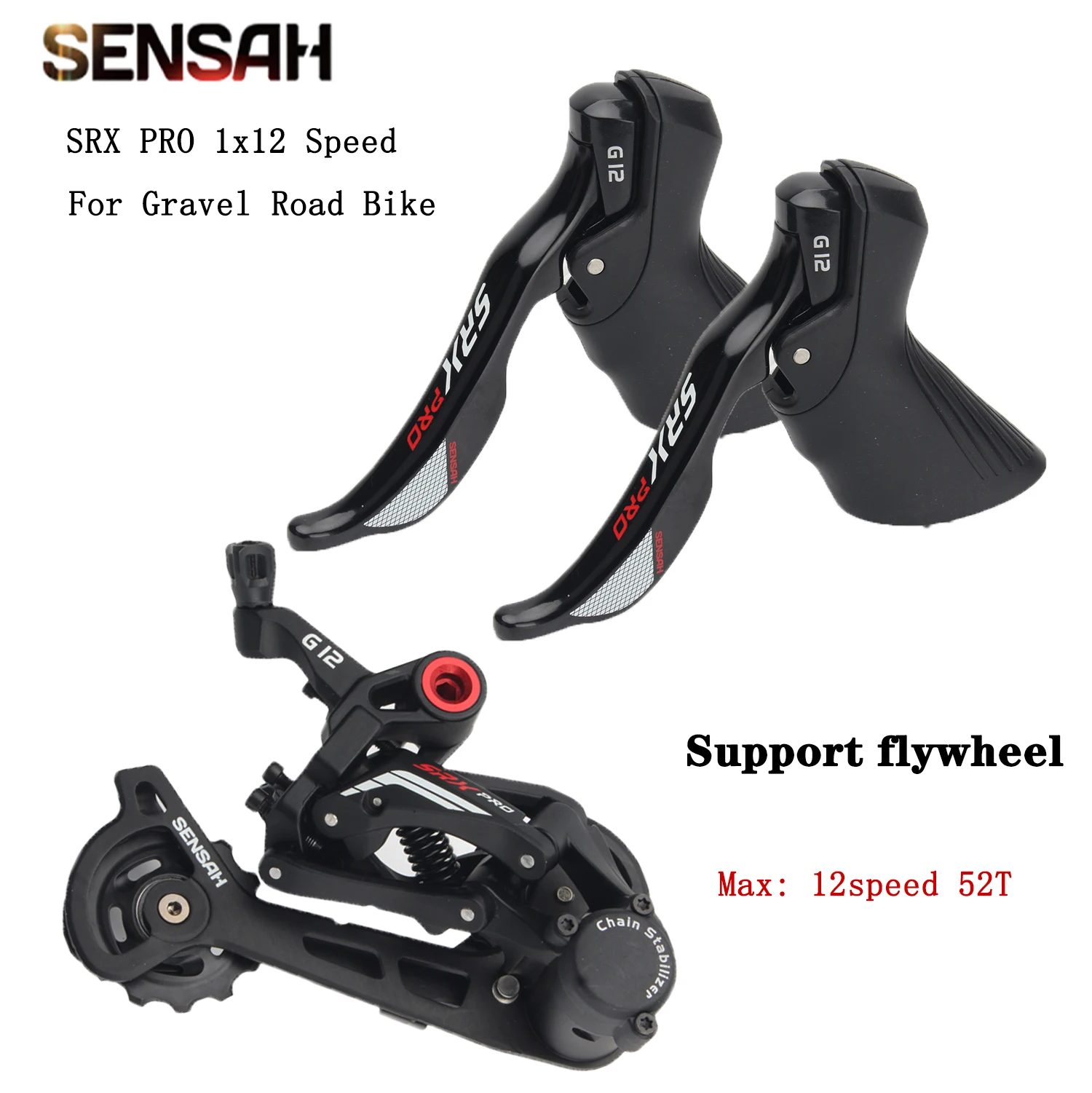 

2 скоростные шоссейные велосипеды SENSAH SRX PRO 1x1, переключатели передач для внедорожного велосипеда, задний переключатель передач, детали для гравийного велосипеда