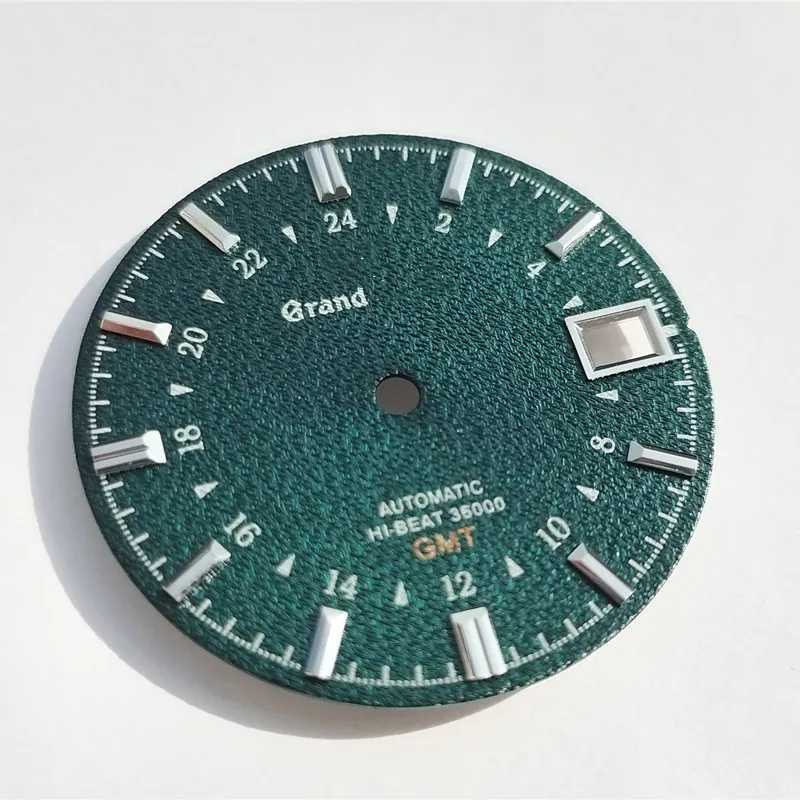

Циферблат S-Watch с логотипом gs для движения NH35 и 28,5 мм автоматический hi-beat 36000, супер качество, подходит для 3,0 и 3,8 часов