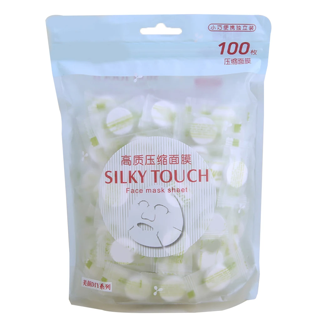 

100PCS/Set Facial Non-woven Compressed Masque Disposable Wrapped Masks Sheets Tablets for DIY Skin Care