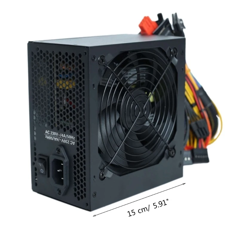 ATX PC Power Supply Rated-500W Game Computer Server PSU 24Pin Power Source Dropship images - 6
