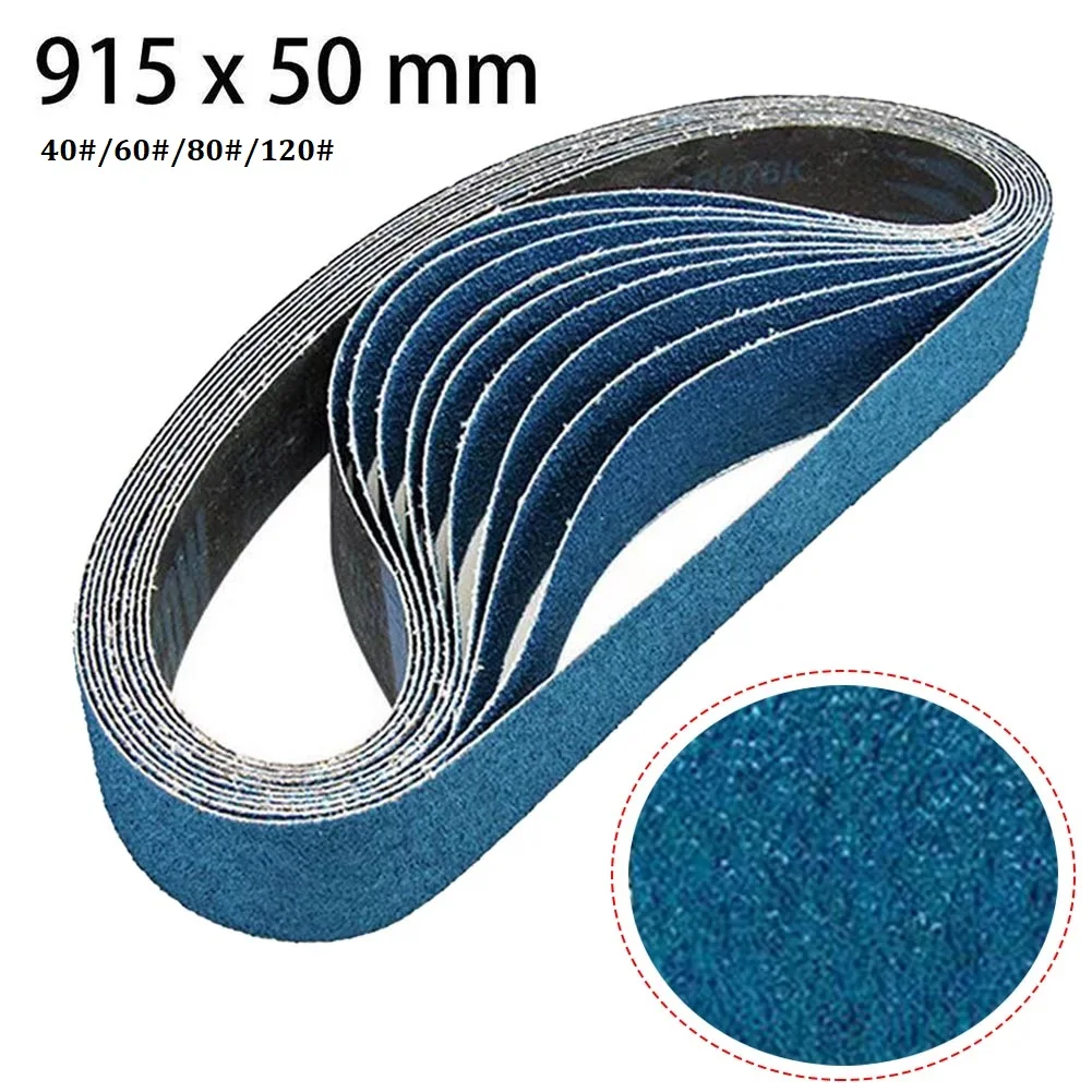 

915*50mm Sanding Belt 40-120 Grits Zirconium Corundum Sandpaper Abrasive Band For Abrasive Tool Wood Soft Metal Polishing