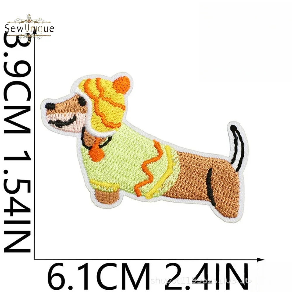 Нашивка с вышивкой корейская такса DUTRIEUX