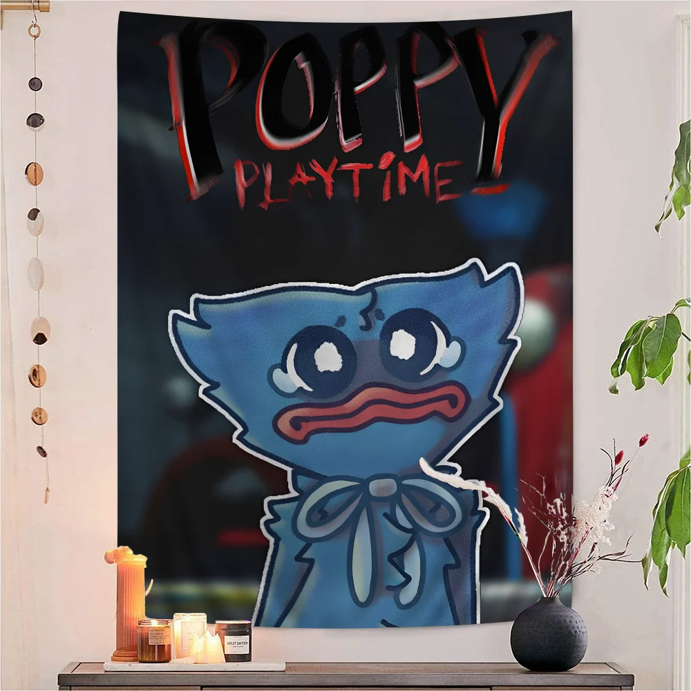 H-Huggys мультфильм W-uggy большой настенный гобелен с принтом висит Таро хиппи