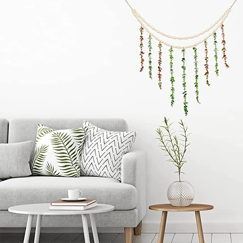 Висячий эвкалипт Бохо Настенный декор DIY Хранение фотографий подвесной