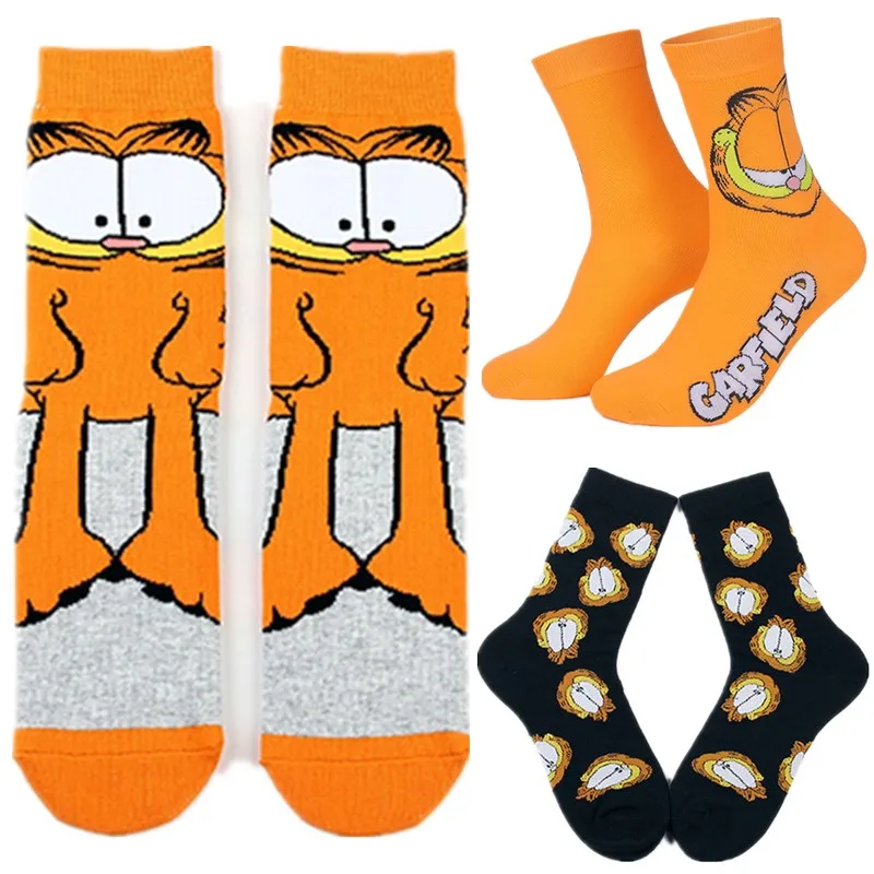 Garfield Cat Socks Cosplay Adult Unisex Clothing Sock Accessories Props Xmas Gift