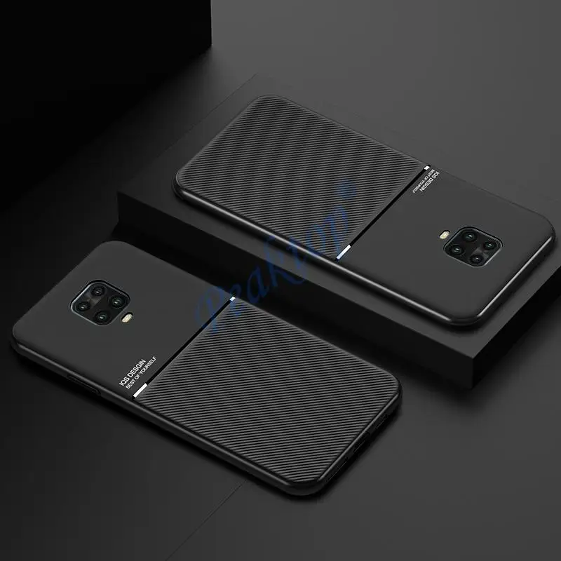 Чехол для red mi 9 t pro кожаная текстура автомобильный магнитный держатель чехол
