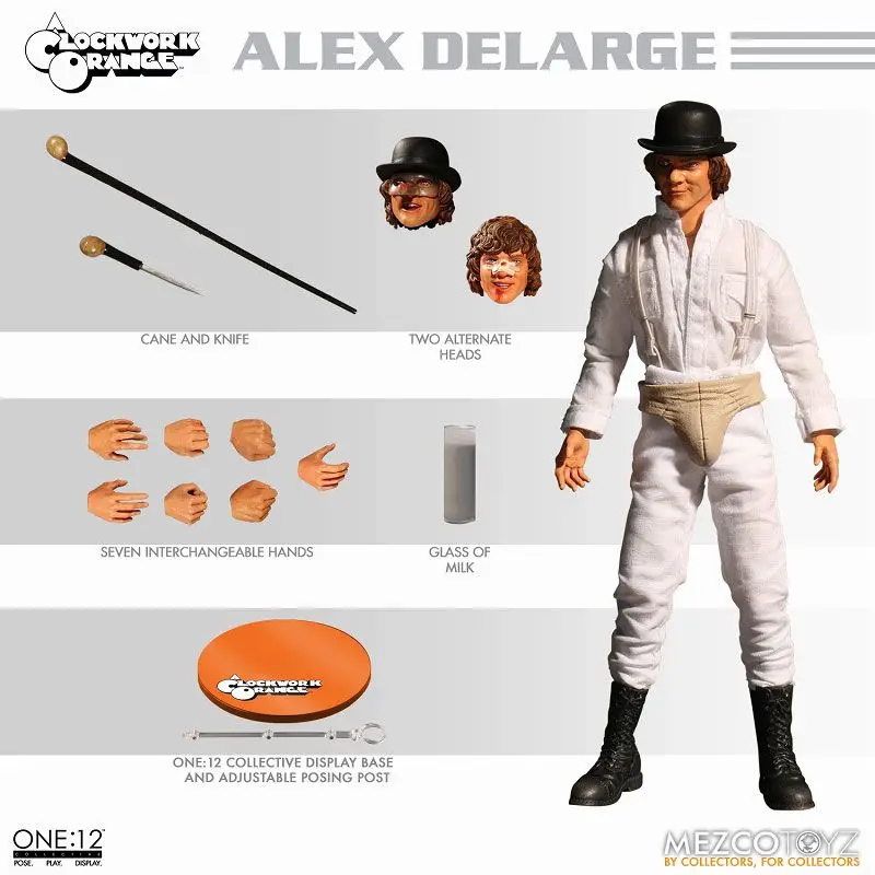 

Original MEZCO ONE:12 Collective - A Clockwork Orange: Alex DeLarge 1/12 In Stock Anime Action Collection Model Toys