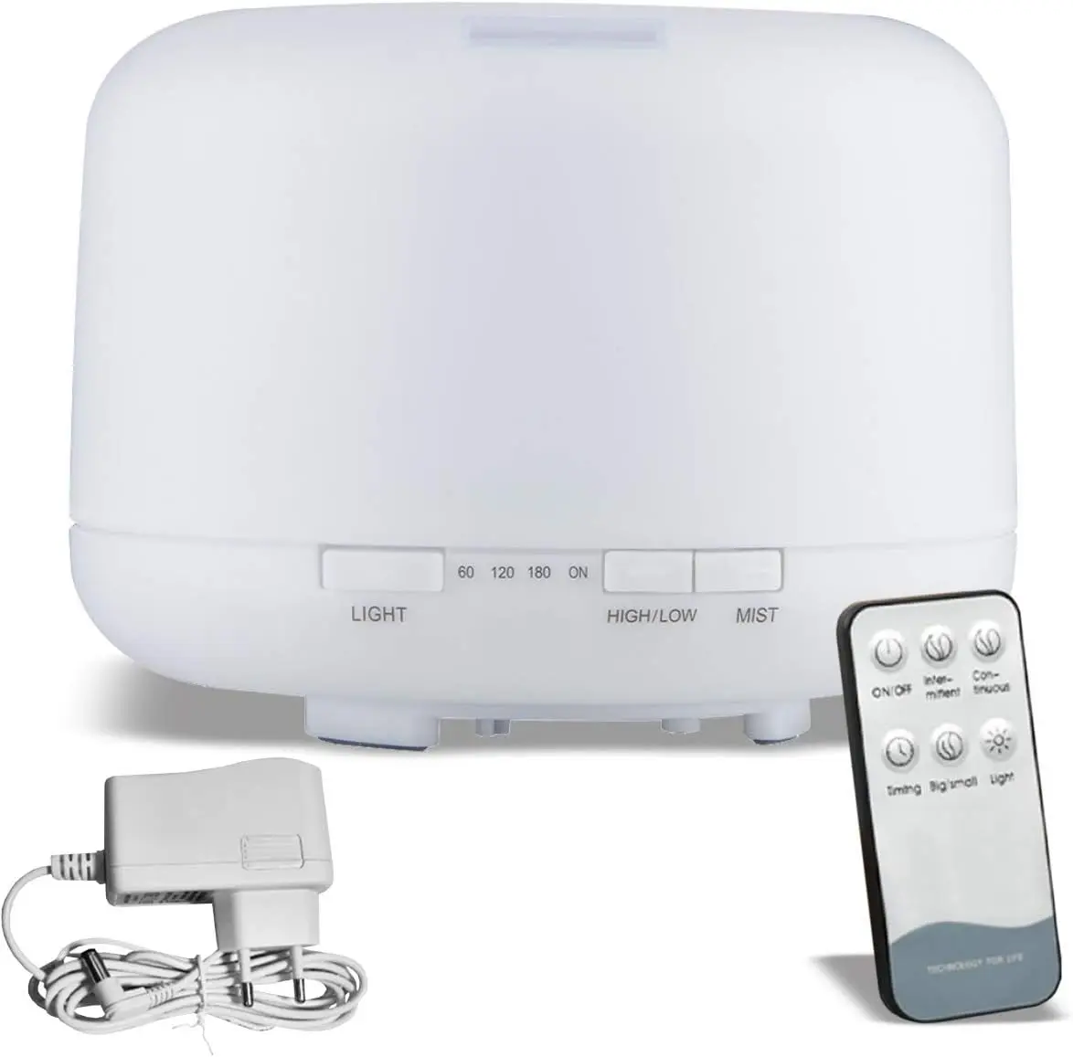 

de Aromas Cylindrical 300ml Branco Aromatizador Umidificador