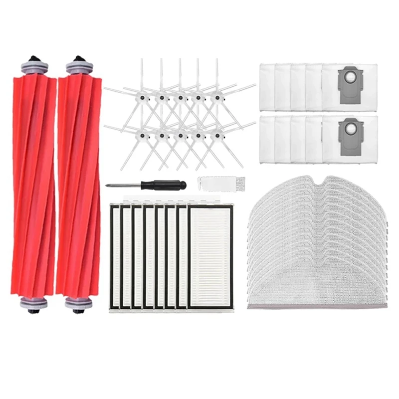 

For Xiaomi Roborock Q7 Max Q7 Max+ T8 Dust Bag Hepa Filter Accessories Main Side Brush Mop Cloth Robot Vacuum Cleaner
