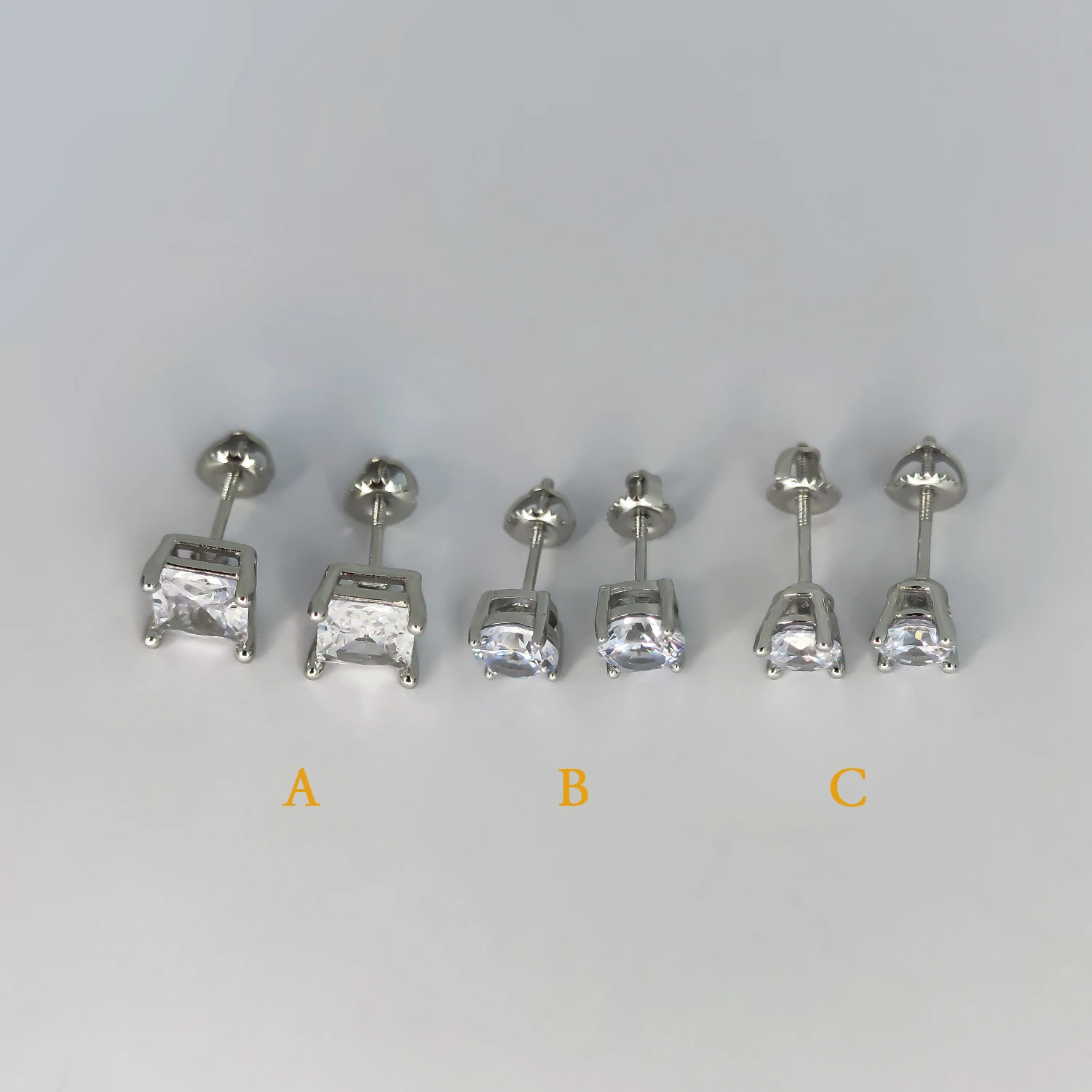 Женские и мужские серьги-гвоздики HESHI элегантные квадратные круглые