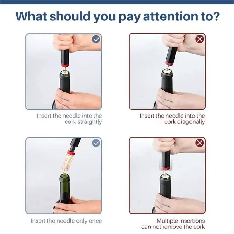 1 шт. черный штопор из нержавеющей стали для вина