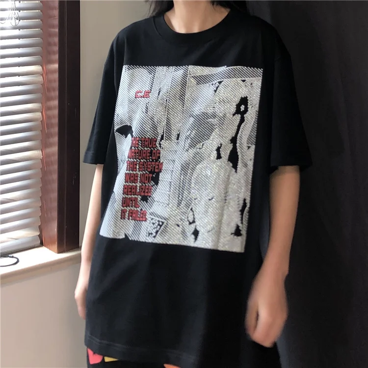 

C.E 2023 LIFE cavempt digital face print short-sleeved couple T-shirt TX715