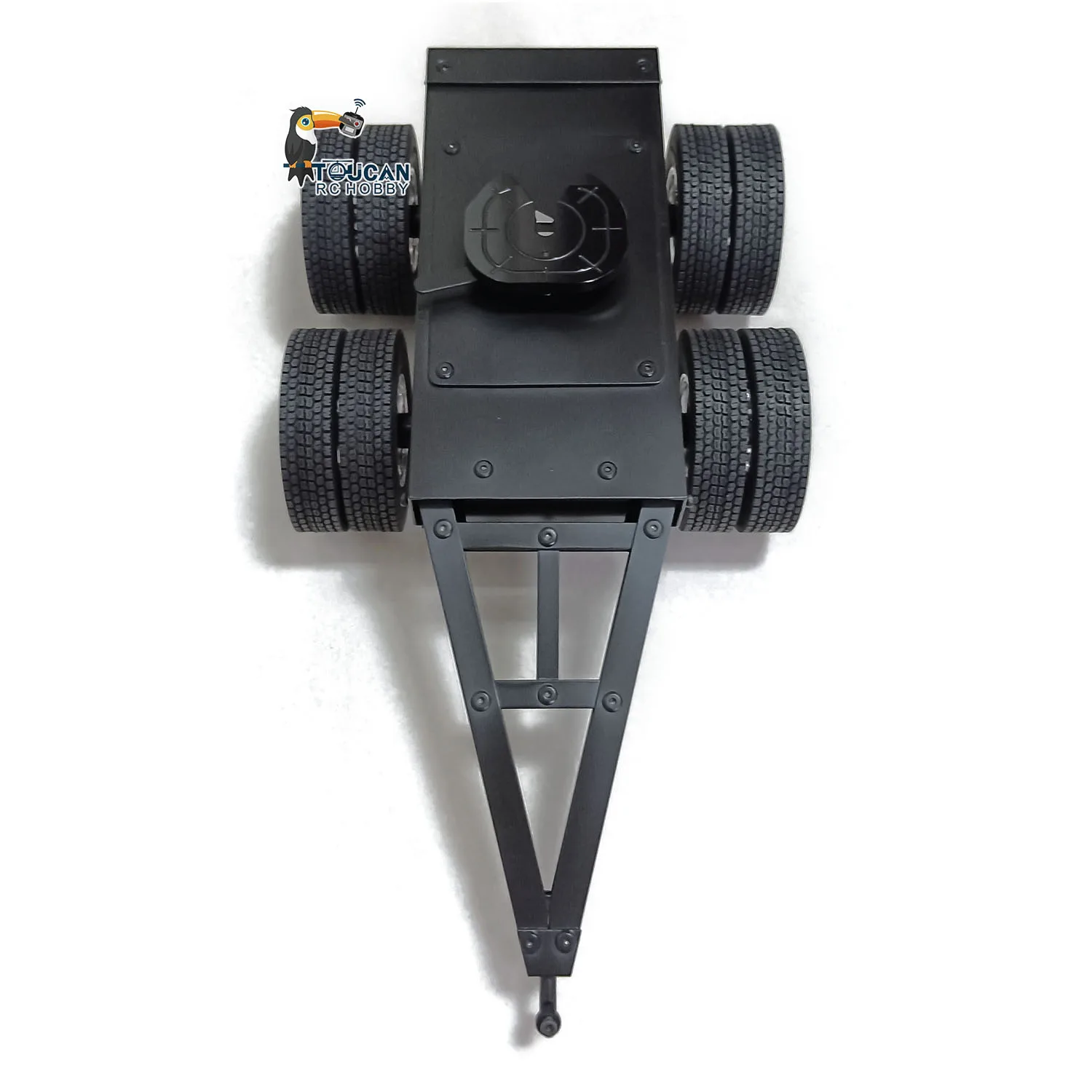 WHL RC металлический прицеп 2 оси тяга запасная часть 1/14 для LESU грузовиков с