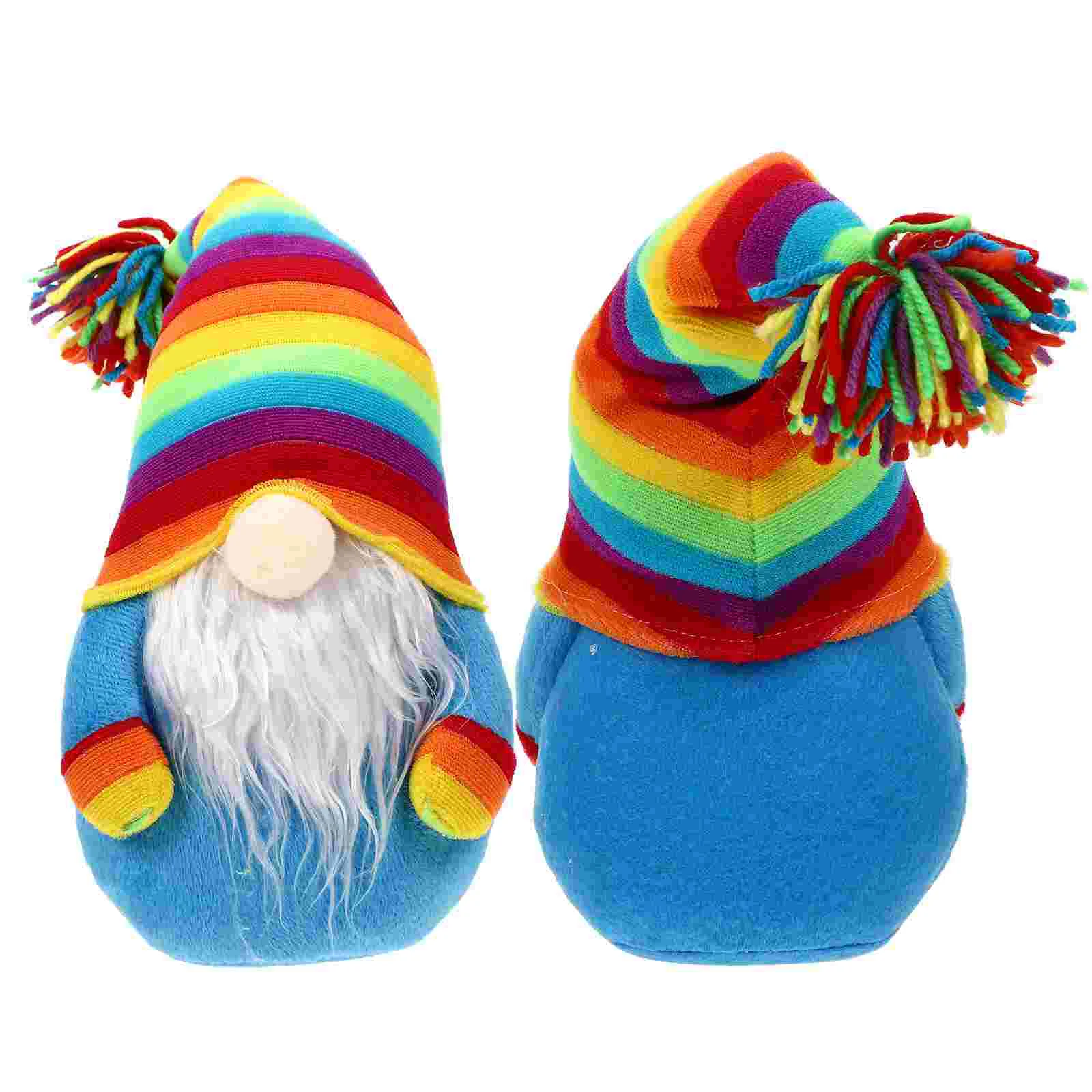 

Colorful Faceless Gnome Adornment Desktop Decor Plush Ornaments Figurines Home Accessories