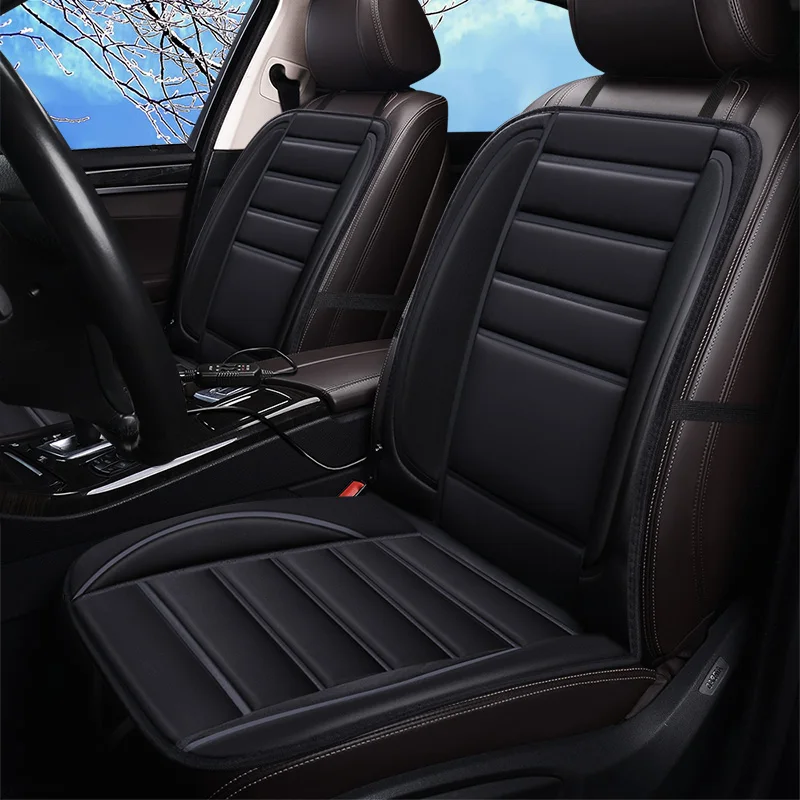 

2pcs 12V Universal Electric Heated Car Seat Cover Pad Heater Heating Warmer Winter Cushion Heated Seat Cushion Protector Mat