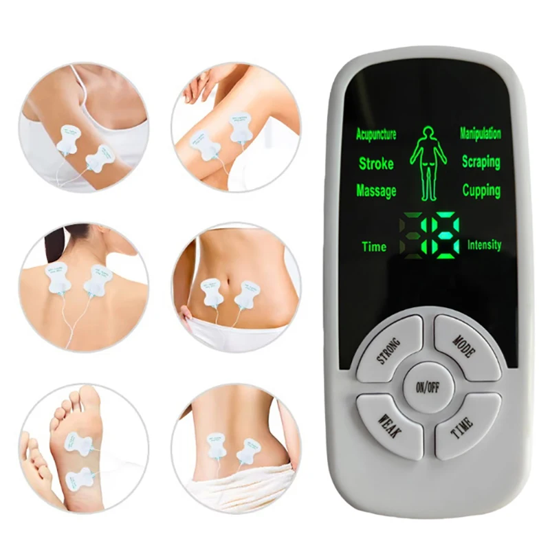 Электрический стимуляционный массажер Tens мышечный EMS расслабление всего тела