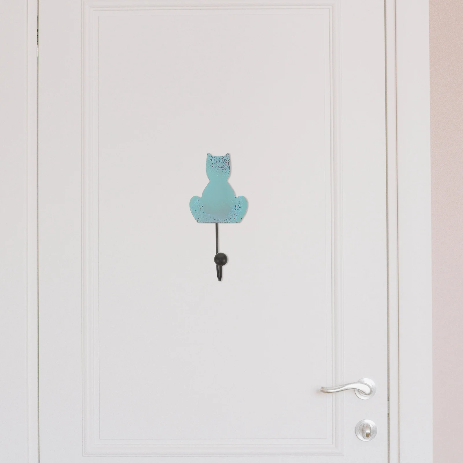 

4 Pcs Kitchen Hook Clothing Hooks Towel Kitten Scarf Hand Wall Hanging Iron Keys