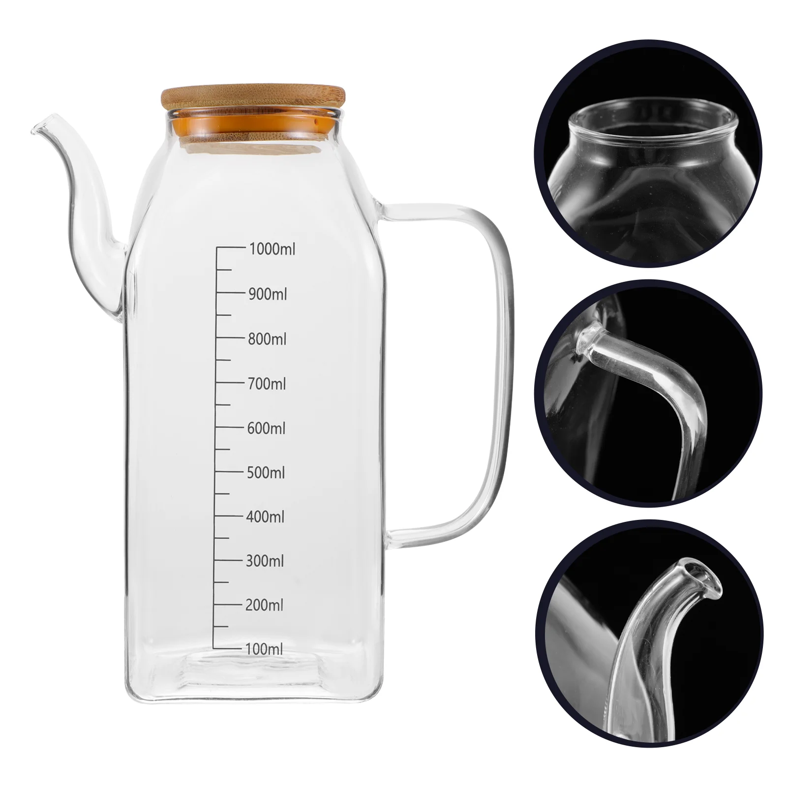 

Oil Pot Jars Kitchen Glass Condiment Bottles Anti-leak Dispenser Soy Sauce Container Small Lecythus
