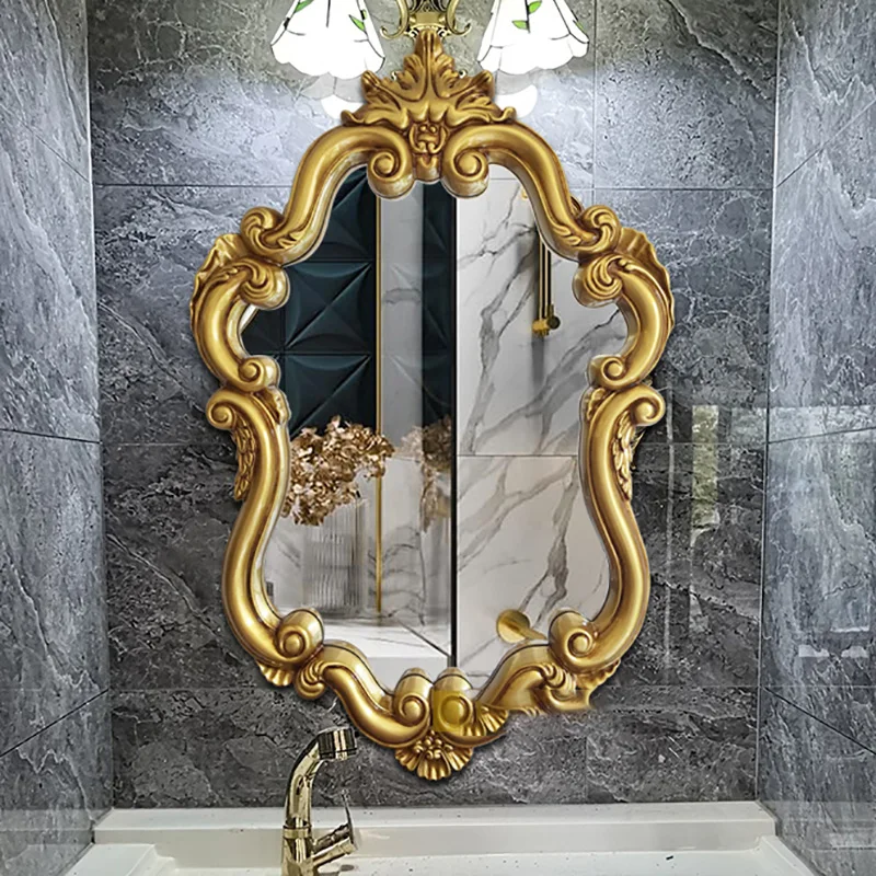 

Wall Makeup Large Vintage Decorative Mirror Shower Bathroom Decorative Mirror Aesthetic Deco Chambre House Decoration YX50DM