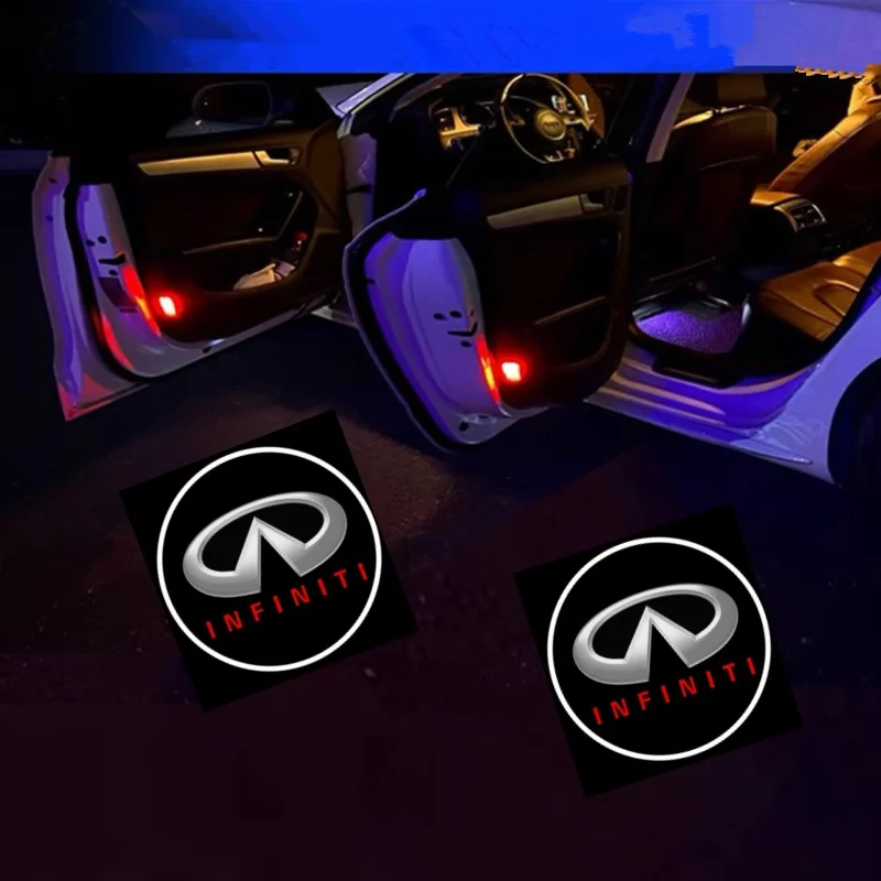 2 шт. светодиодный автомобильный дверной проектор с логотипом Ghost Shadow для Infiniti FX37