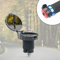Z5 Bicycle handle plug rearview mirror riding accessories road car special handle plug with light mirror folding safety mirror