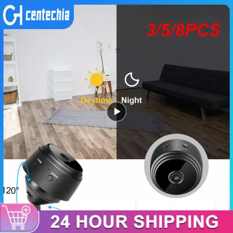 

3/5/8PCS Mini Ip Camera Wireless Camera Tf Card Cloud Storage Security Camera Wireless Wifi Video Surveillance