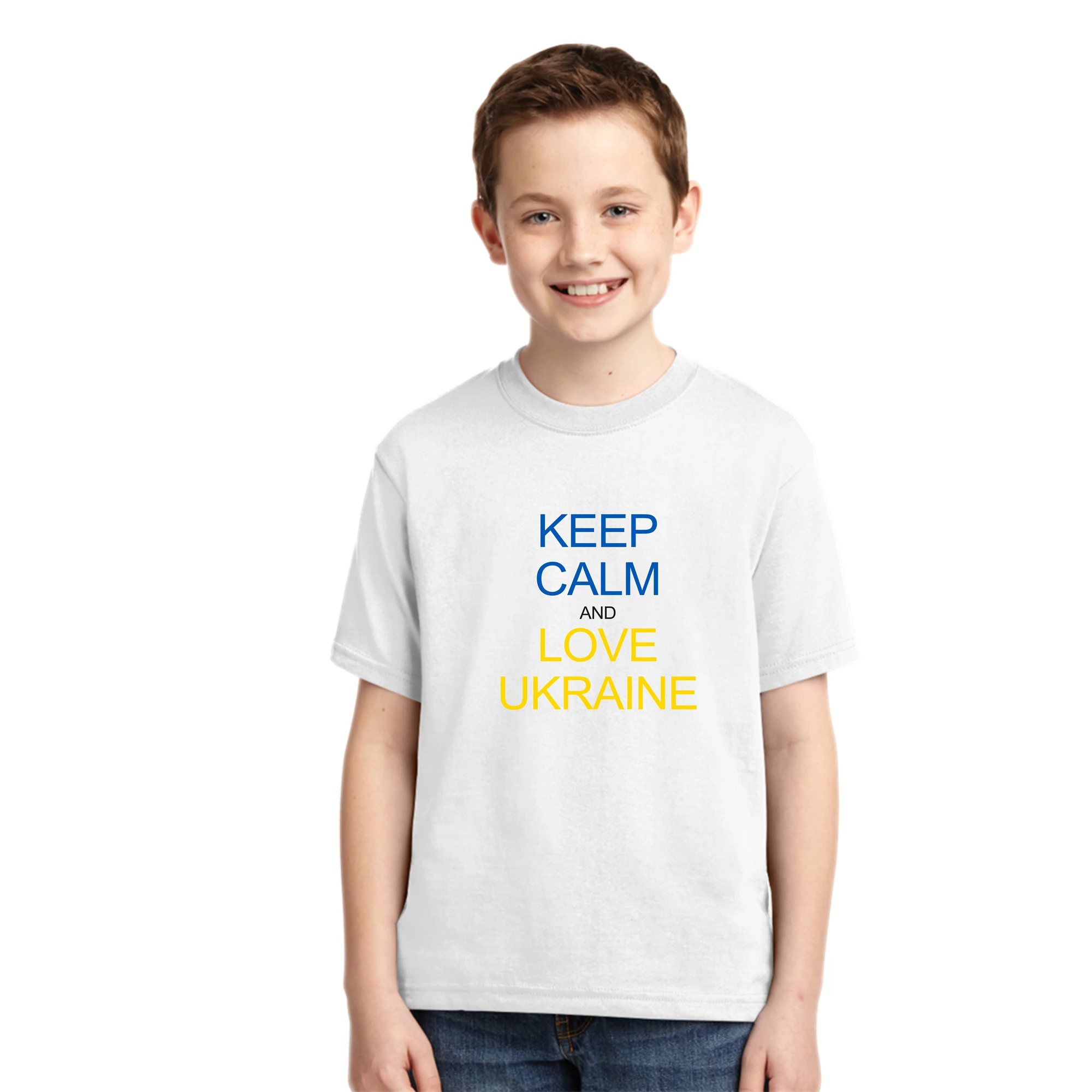 

Футболка детская с надписью «Keep Calm And Love», 100% хлопок