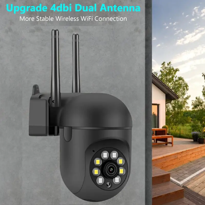 

Surveillance Cameras Wifi Ai Human Detection 1pc Security Camera Wireless Camera Night Vision Security Protection 2mp Ip Camera
