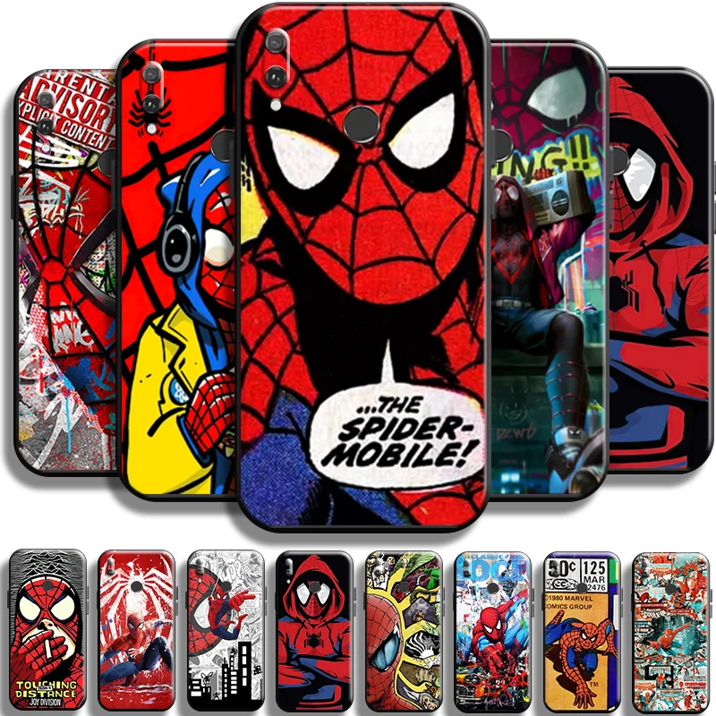 

Avengers Spiderman Comics For Huawei Y9 Prime Y9 2019 Y9A Phone Case Shell Full Protection Black Shockproof Cases Funda Carcasa