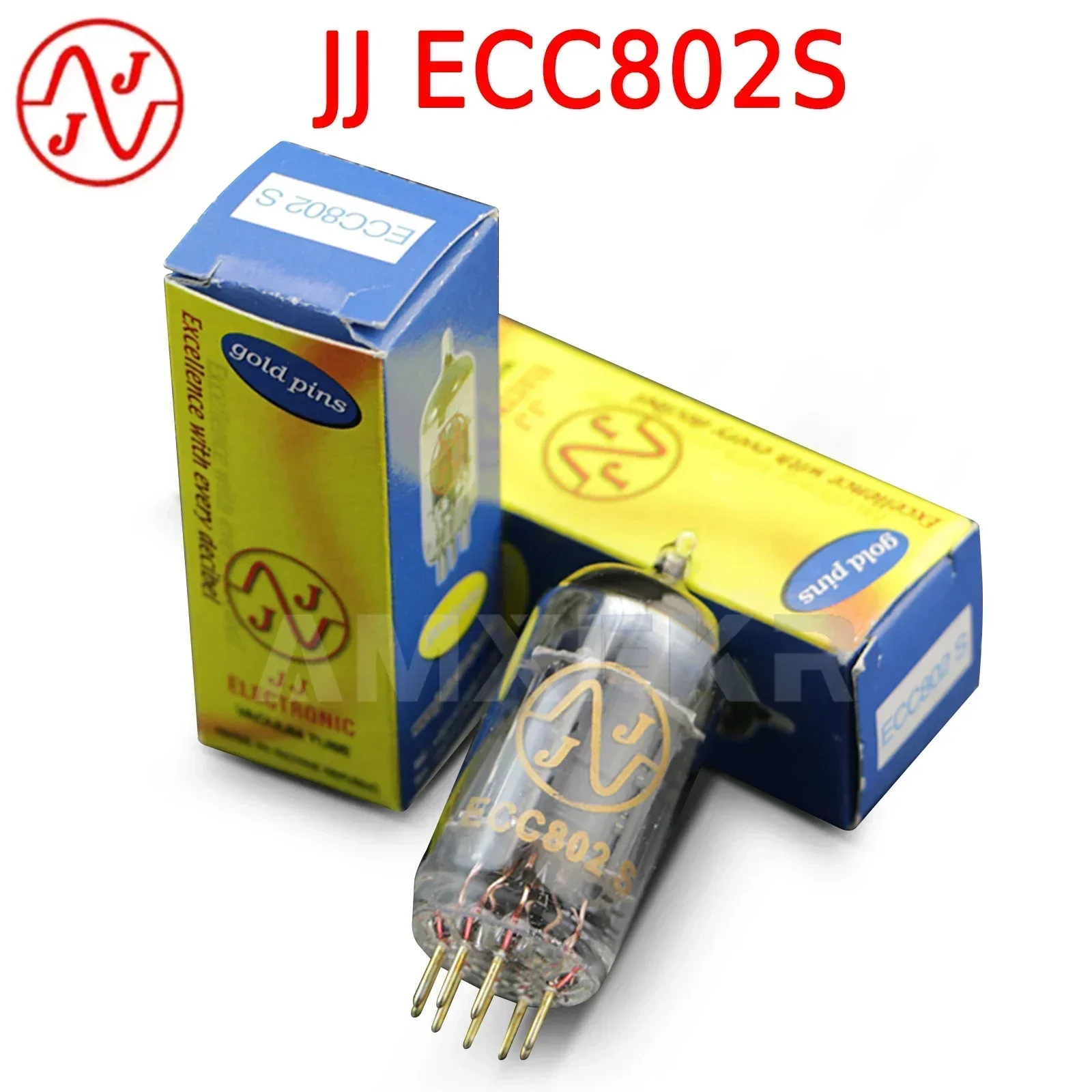 Вакуумная трубка JJ ECC802S с золотой ножкой