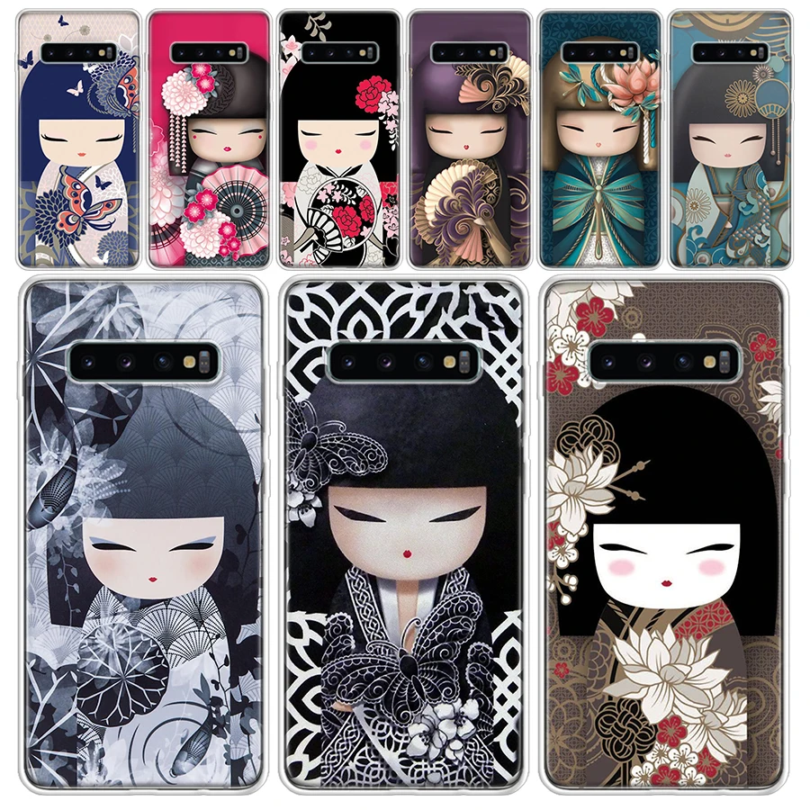 Чехол-кимоно Kokeshi для девочек Samsung Galaxy M12 M21 M31 M51 M32 M52 M30S Note 20 Ultra 10 Plus 9 8 J4 J6 + J8 Soft Co |