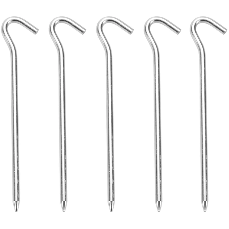 

Tent / Tarp Parts Peg Question Mark Nail Steel Peg 18 Cm 5 Set