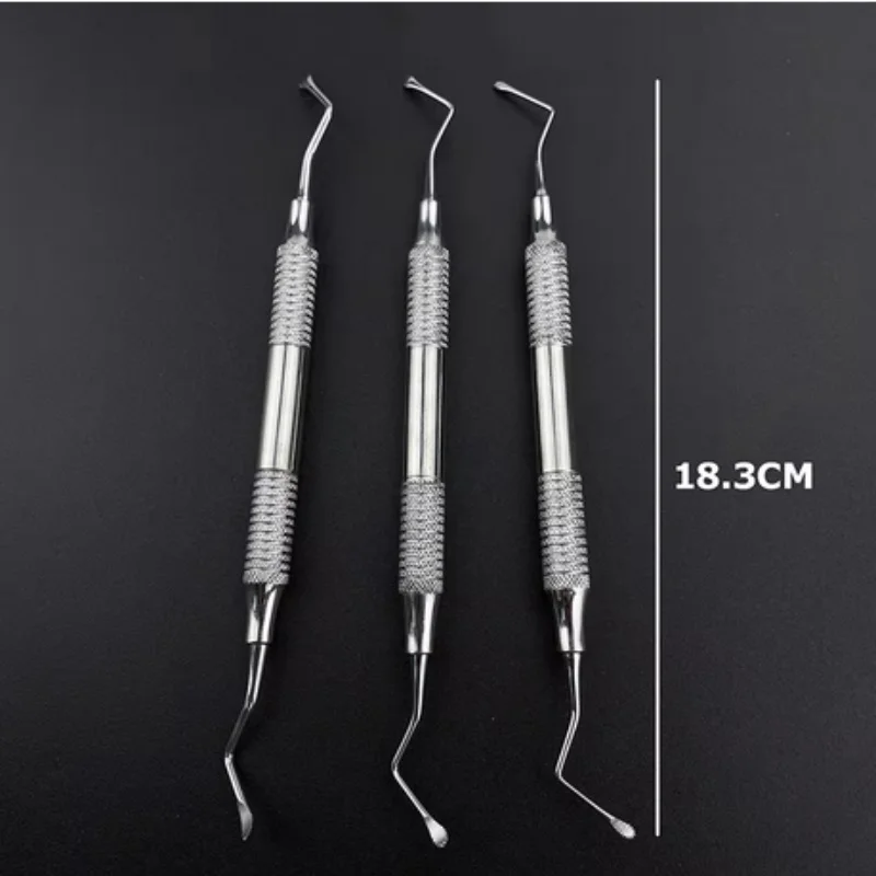 3 шт./компл. зубная кюретка зубчатые кюретки зубной скейлер Gracey Bone Curette имплантат