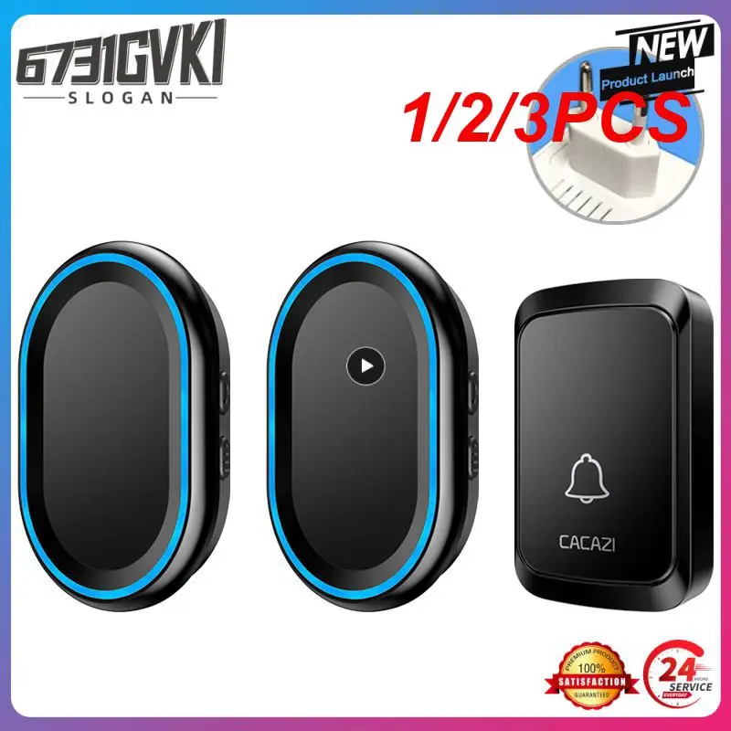 

1/2/3PCS Wireless Doorbell Outdoor Welcome Ring Chime Door Bell Music Melody Remind Smart Home Security Alarm EU UK US Plug