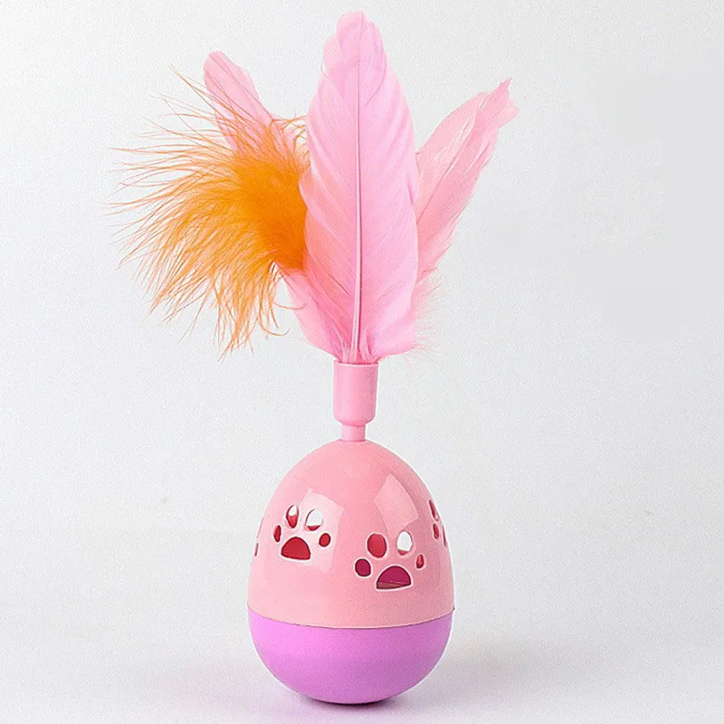 Двухцветная Игрушка Для Кошек С Перьями