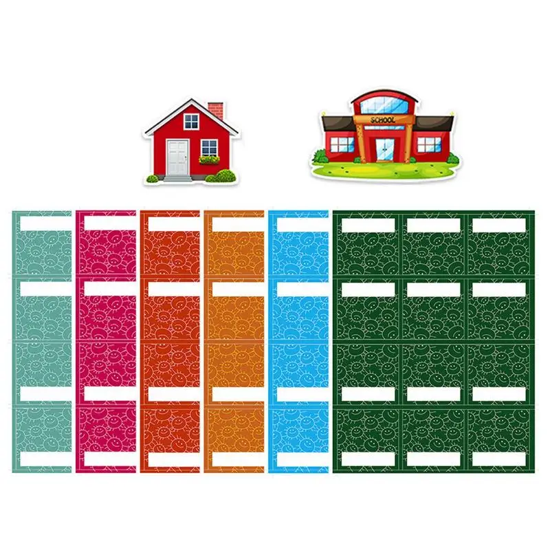 

Kid Attendance Pocket Chart Classroom Pocket 74 Cards Chart Sign In Hanging Bag Who Is Here Today For Teacher Preschool Supplies