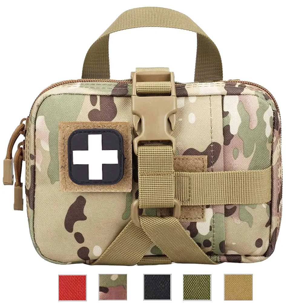 

Tactical Rip Away Molle IFAK POUCH, EMT Medical EDC Unility First Aid Pouch Bag for Outdoor Hiking Caming