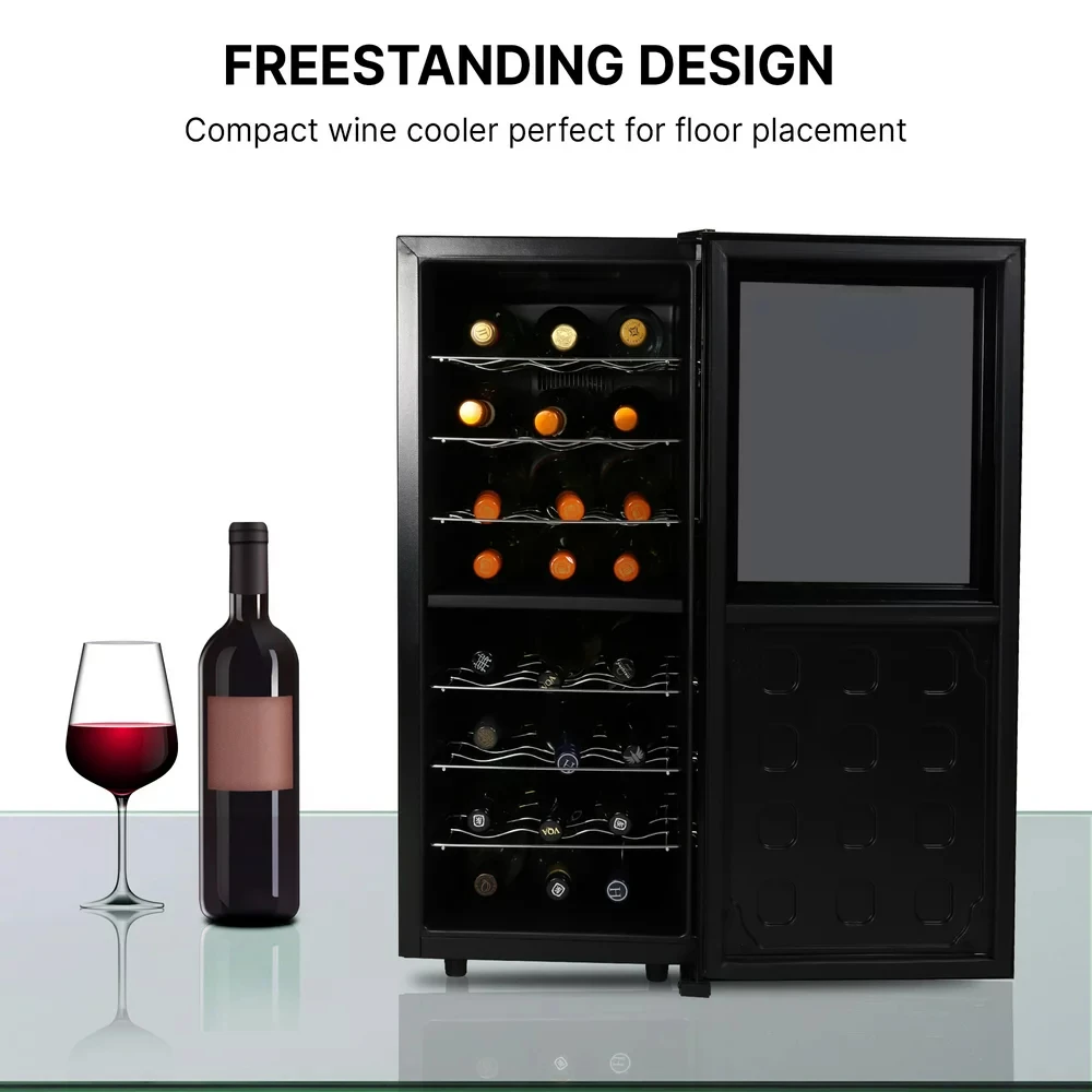 

Series 24 Bottle Dual Zone Wine Cooler, Black Thermoelectric Wine Fridge, 2.4 cu. ft (68L), Wine Cellar, Red, White, Sparkling