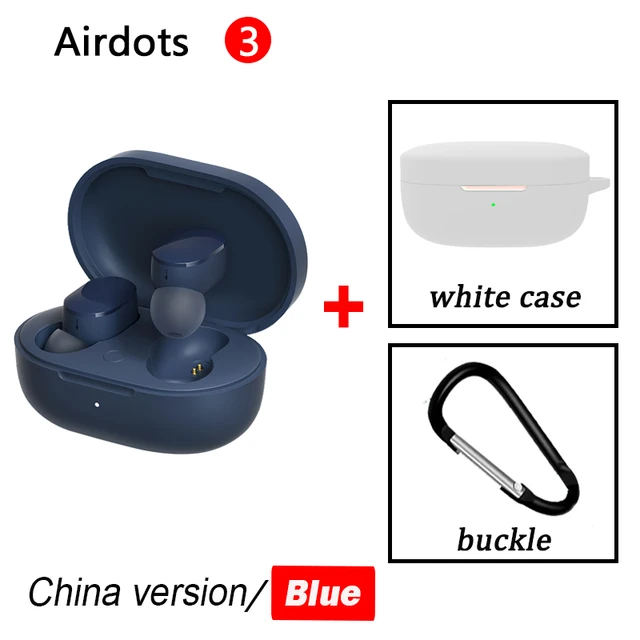 Xiaomi Redmi AirDots 3 blue + white case