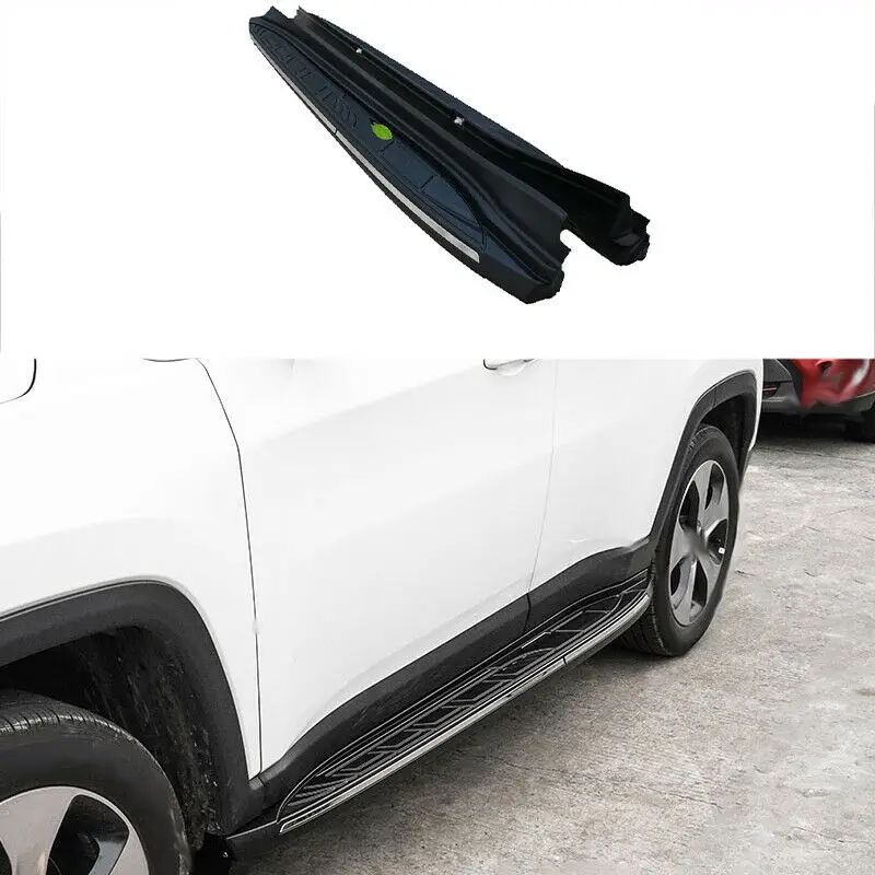 

Красная алюминиевая боковая подножка Nerf Bar для Jeep Compass 2017-2020