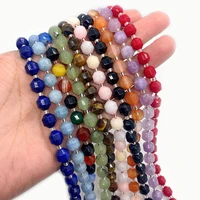 natural stone amethyst faceted beads 6 10mm onyx chalcedony charm fashion jewelry making diy necklace earring bracelet accessory