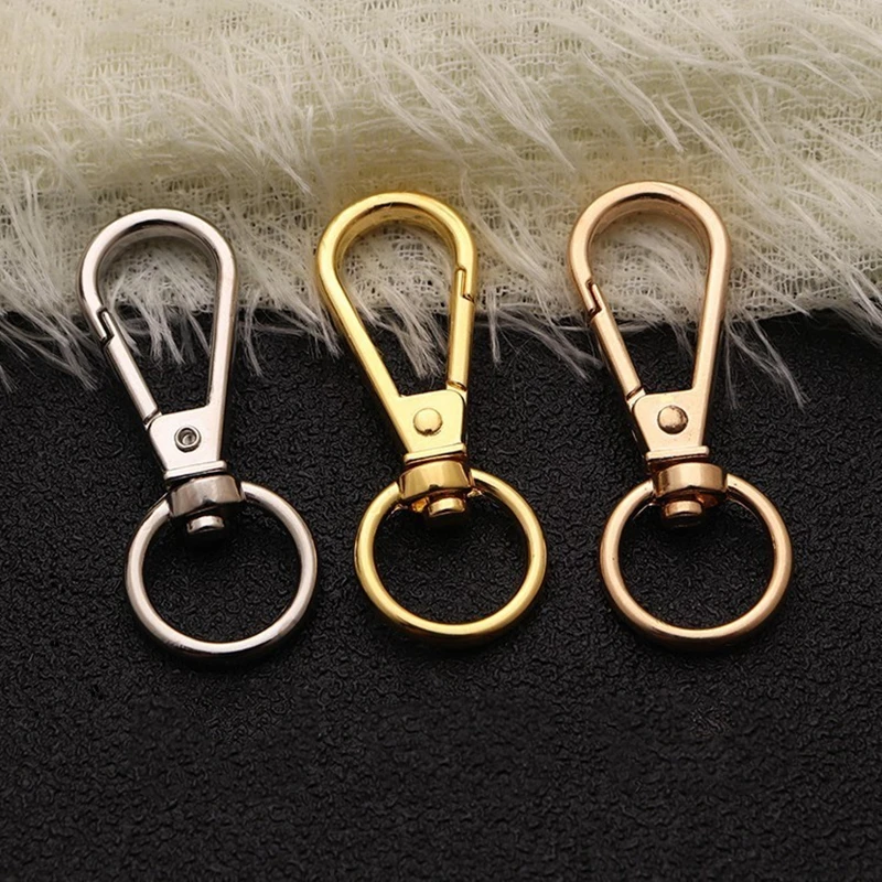 

5pcs Stainless Steel Swivel Snap Lobster Claw Clasp Carabiner for DIY Handbag Jewelry Keyring Keychain Make Supplies Accessories