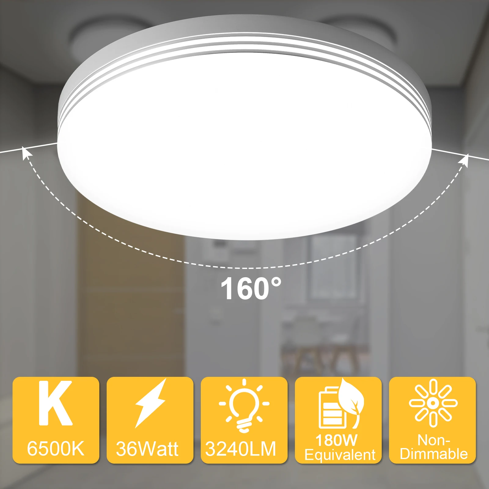 

1.41inch Ultra-thin Led Ceiling Light High Transmission Modern Simple Kitchen Cloakroom Ceiling Lamp No Flicker Hallway Lighting