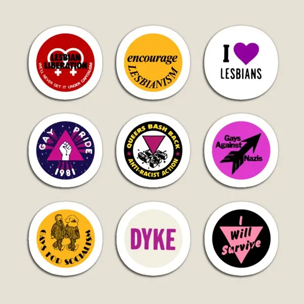 Винтажные кнопки для лесбиянок магнит на холодильник милый декор магнитные